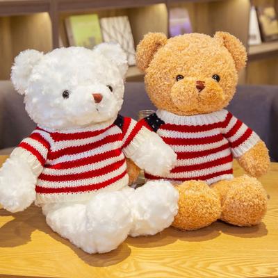 Cozy Sweater Wearing Teddy Bear Plush Toys Dressing Bears Cloth Doll Valentine's Day Gift Children's Gift