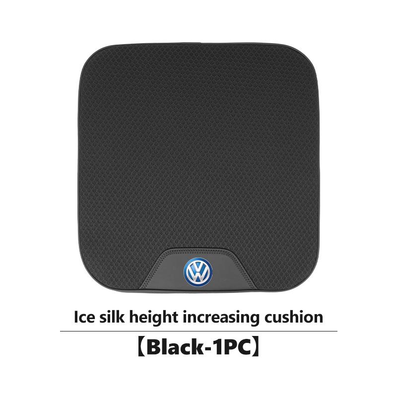 Car Sticker Hub Caps Universal Car Height Boost Seat Pad Ice Silk Breathable Memory Foam For Volkswagen VW Polo Jetta Sagitar Ma