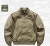2024 Men's Pilot-Style Baseball Collar Jacket - Loose Fit for Spring & Autumn