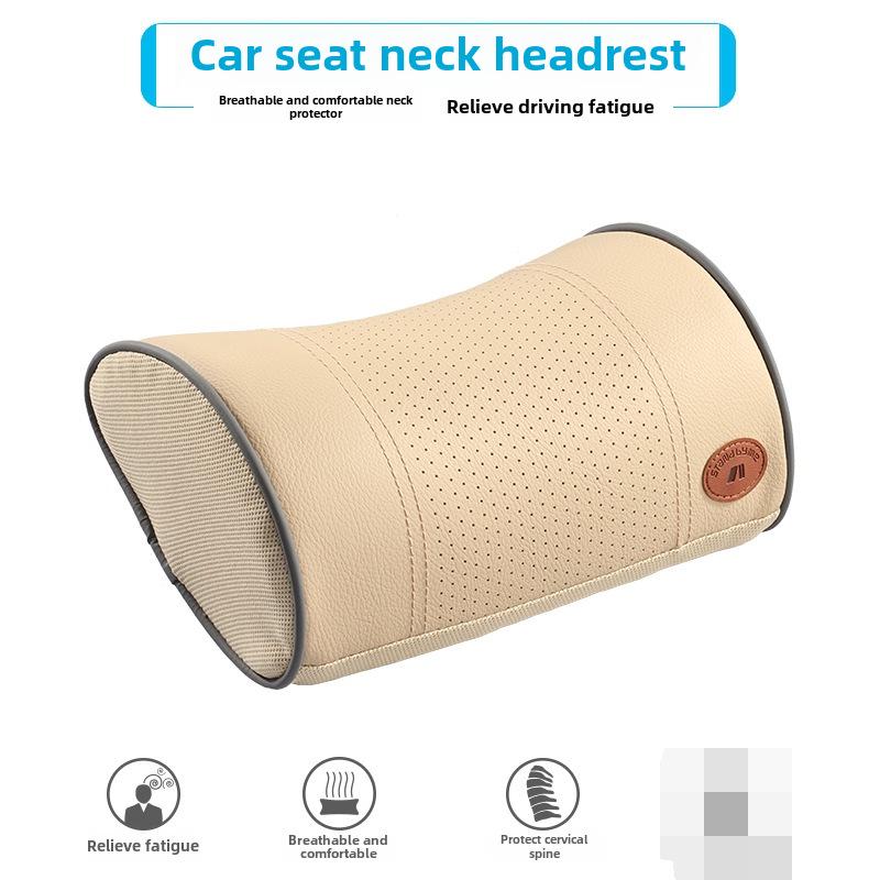 Car Travel Headrest Pillow for Side Sleeping & Cervical Support