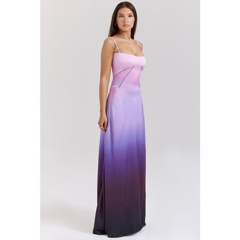 Women's New Sexy Suspender Skirt Slim Backless Long Dress Dress Women's Long Evening Dress