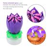 Figurine pour gâteau - Innovantes - Fleur De Lotus - Musicale - Tournante - Avec 8 Bougies