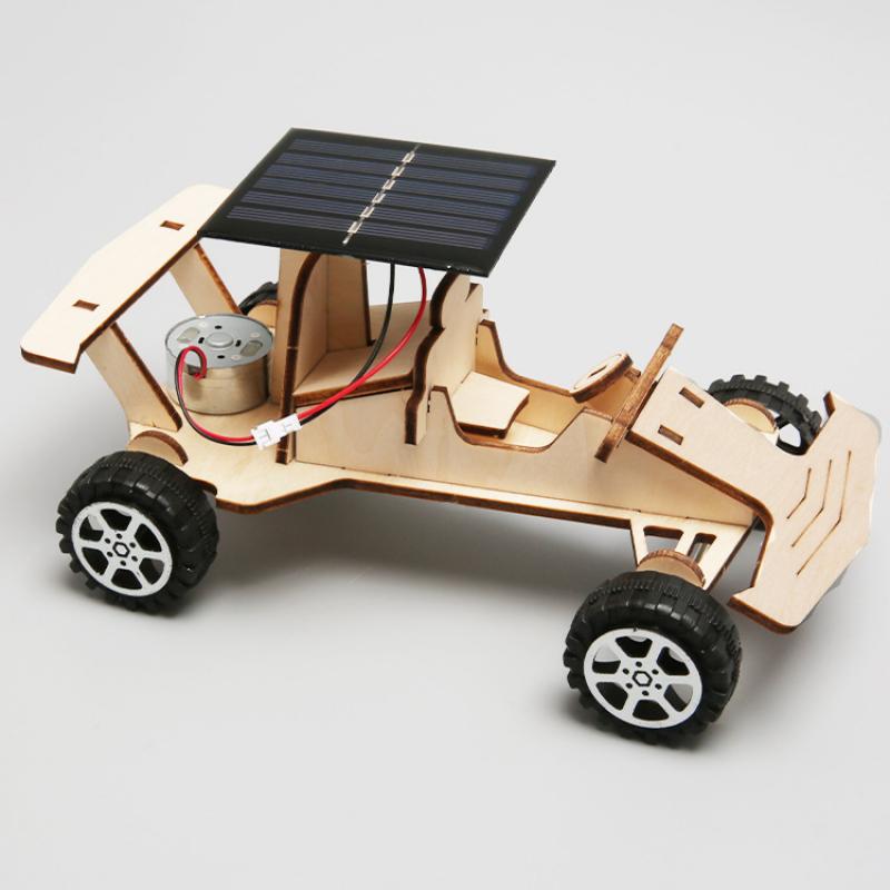 DIY Solar Racing Kindergarten Pupils Handmade Toys Technology Gift Small Making Teaching Aware