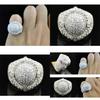 Europe And The United States Elegant Zircon Wedding Ring With Full Rhinestone Design