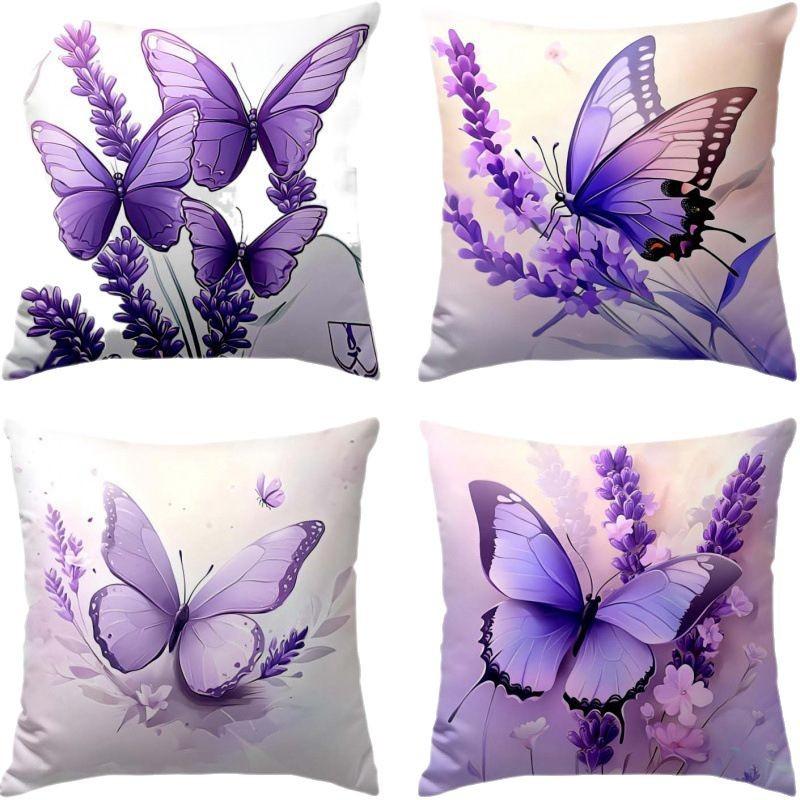 New Flower And Bird Pillow Cover Fresh Home Living Room Sofa Bed And Breakfast Bay Window Cushion Cover Premium
