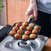 Sartén para Aebleskiver de 14 Agujeros Antiadherente Parrilla Sartén para Tortitas Fabricante de Takoyaki Bolas de Ebelskiver/Tortitas