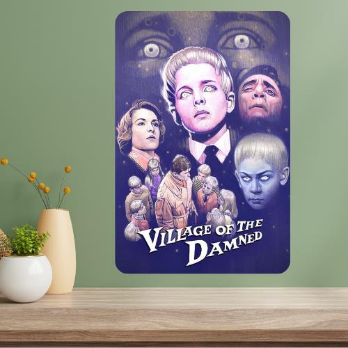 Village of the Damned Classic Movie Metal Poster Sign 20x30cm(7.8x11.8inch)