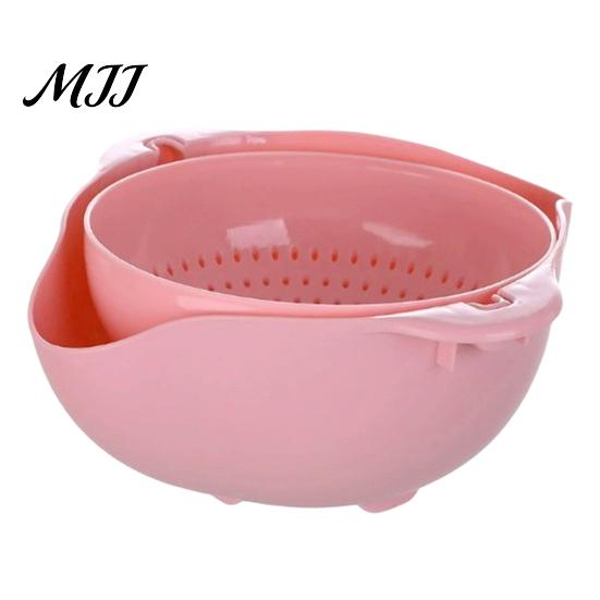 Detachable Drainer Bowl Double Layer Vegetable Washing Basket, Multifunctional Draining Fruit Plastic Strainer for Kitchen & Colander, Sink Gadget