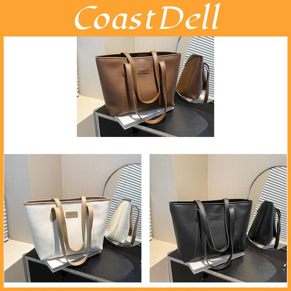 Minimalist Womens Shoulder Bag With Durable Pu Material And Large Capacity For Office Use