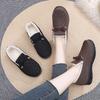 Old Beijing winter women's casual cotton shoes with fleece and non-slip one-pedal mother shoes with soft soles Customized middle and old cotton shoes