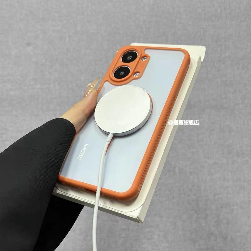 Carcasă pentru Xiaomi POCO X8 Pro Max Cu MagSafe Răcire Magnetică Plasă Honeyb Capac Spate Protector Moale la Atingere Bara de Protecție Antișoc