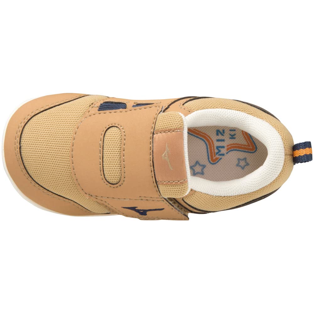 Mizuno Premore Infant 2 Sizes Athletic for Boys and Kids' Shoes, 13-16cm, Shoes, Girls, Kindergarten, Camel/Navy, 15.5cm