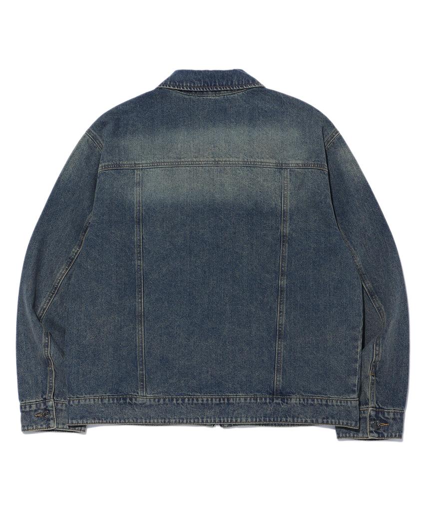 RAYFIKERS Brush Cut Denim Jacket Mq1Ju019_Indigo