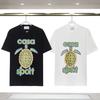 Casablanca 23 Frühling und Sommer Neuheit Fantasie Tor Sternenhimmel Schloss Casa Buchstaben Logo Kurzarm Partner T-Shirt