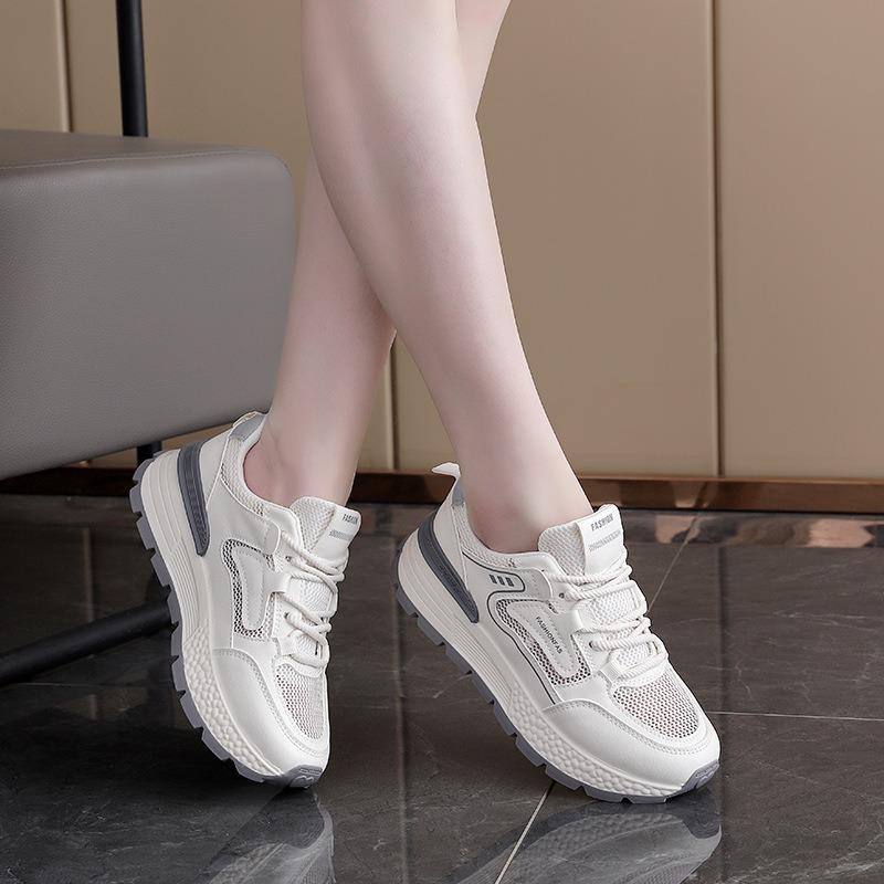Spring Summer New Sneakers Women Outdoor Simple Running Shoes Platform Tennis Training Shoes Female Breathable Vulcanized Shoes