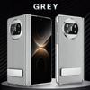 High-end Leather Folding Case for Huawei MATE X3 MateX3 Hinge Enhanced Protection+Metal Bracket Holder Strand Flip Phone Cover