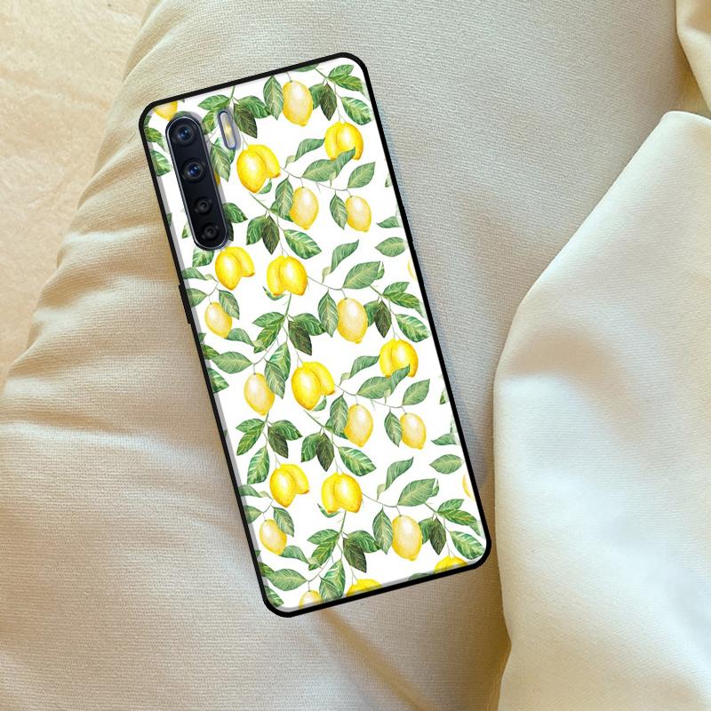 Summer Fruit Lemon Case For Oppo A6 A5 Pro A15 A57 A17 A54 A74 A94 A76 A16 A96 A40 A60 A80 A18 A38 A58 A78 A98