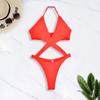 2025 Multicolor European & American Sexy Backless One-Piece Bikini Swimsuit