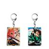 Ghost Slayer Blade Surrounding Relief Acrylic Keychain Cartoon Acrylic Keychain DIY Accessories Anime Cartoon Frind Fashion Toys
