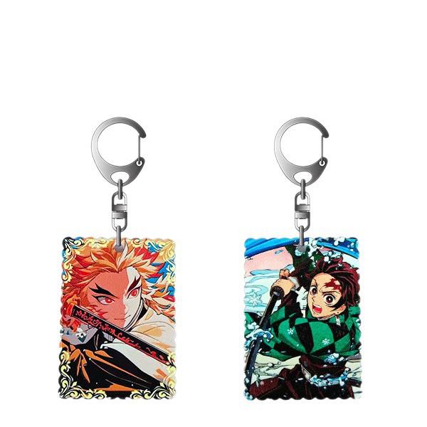 Ghost Slayer Blade Surrounding Relief Acrylic Keychain Cartoon Acrylic Keychain DIY Accessories Anime Cartoon Frind Fashion Toys