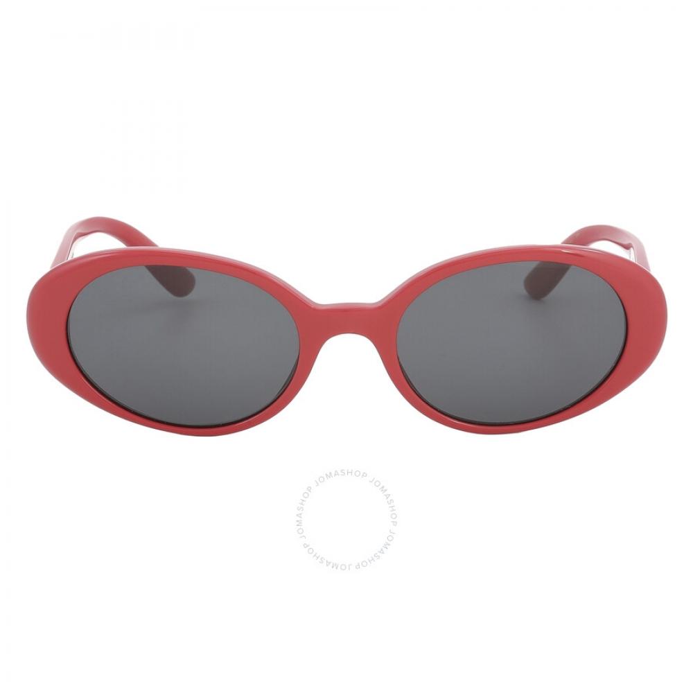 

Dolce Gabbana Dark Grey Oval Ladies Sunglasses DG444 3308887 52