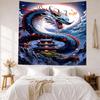 Dragon Wall Decor Tapestry Art For Pet Memorial Birthdaywedding Party Backdrop Family Gift