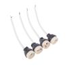 4Pcs Ceramic Gu10 Base Socket Adapter Wire Connector Porcelain Halogen Gu10 Lamp Holder Lampholder For Led Spot Light Bulb