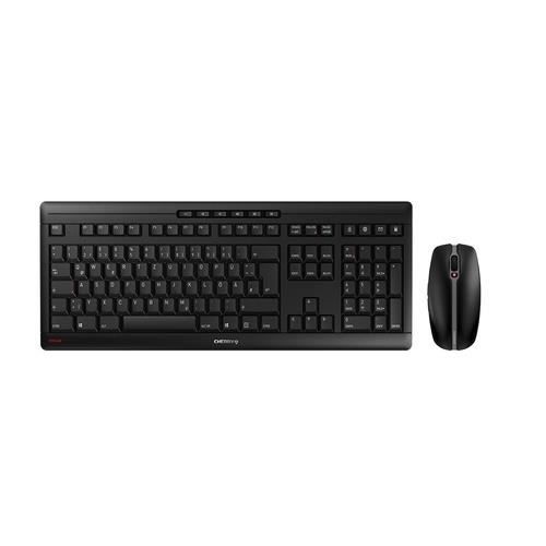 Clavier et souris sans fil - CHERRY - Stream Desktop - QWERTZ - 115 touches - Noir