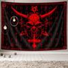 Ptrxobj Goat Head Pentagram Wall Hanging Gothic Devil Demon Symbol Living Room 60x40 inch