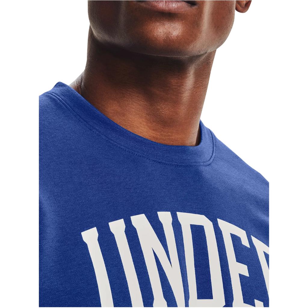 Under Armour Rival Terry Crew, Mens blue Sweatshirt