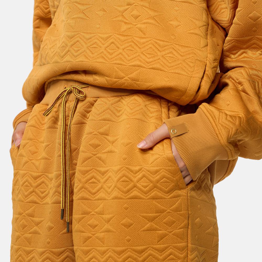 Timberland Tokyo Design Collective Comfortable Casual Versatile Knitted Sports Pants Unisex pants Wheat TB0A6G3Y7631