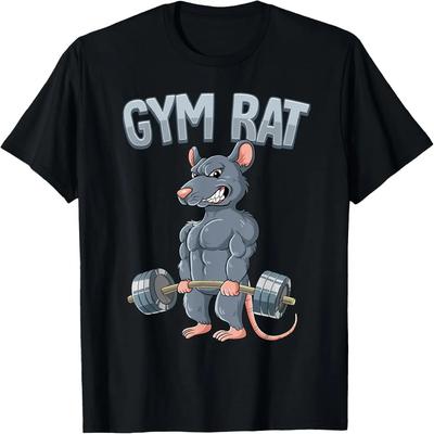 Weight Training Deadlift Gym Rat T-Shirt