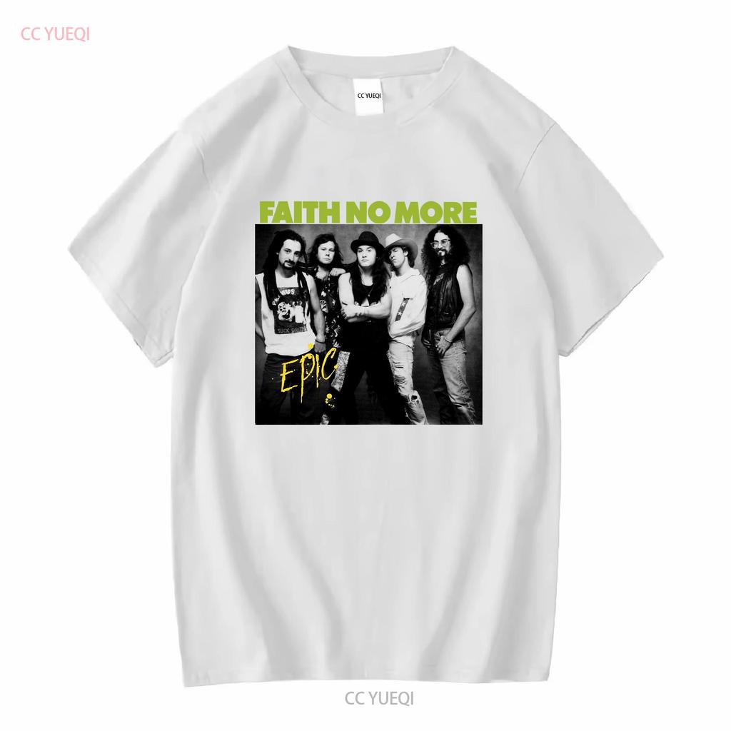 Vintage Faith No More band Poster Unisex T shirt vintage Washed Casual Top For Everyday Wear streetwear Stretched Breathable