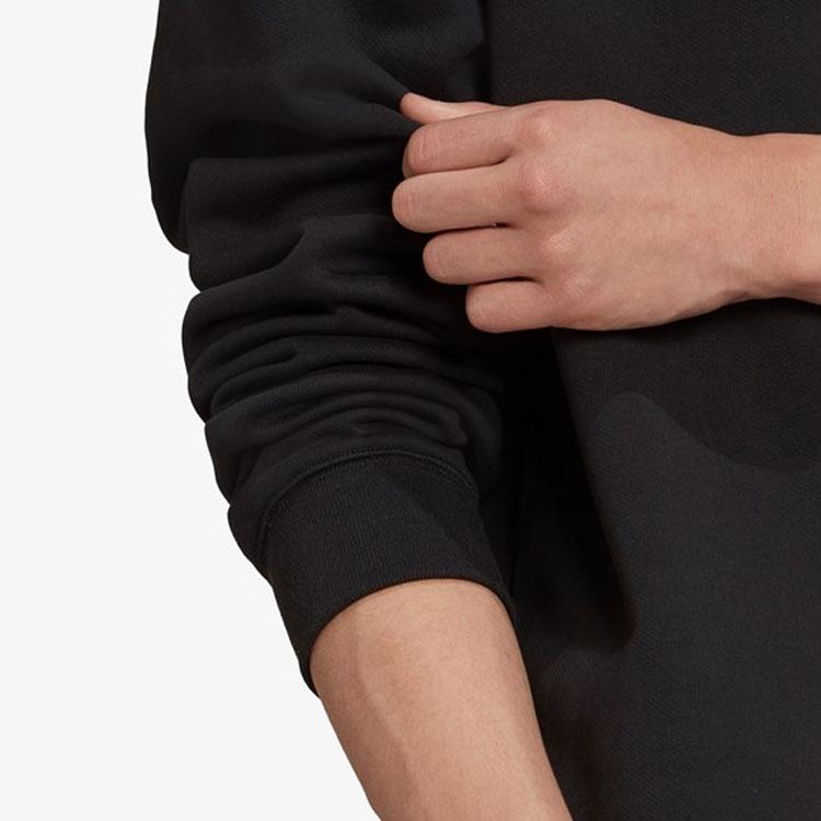 Adidas Originals EQT Logo Embroidered Sport Crew Neck Sweatshirt Men Sweatshirt Black HG8096