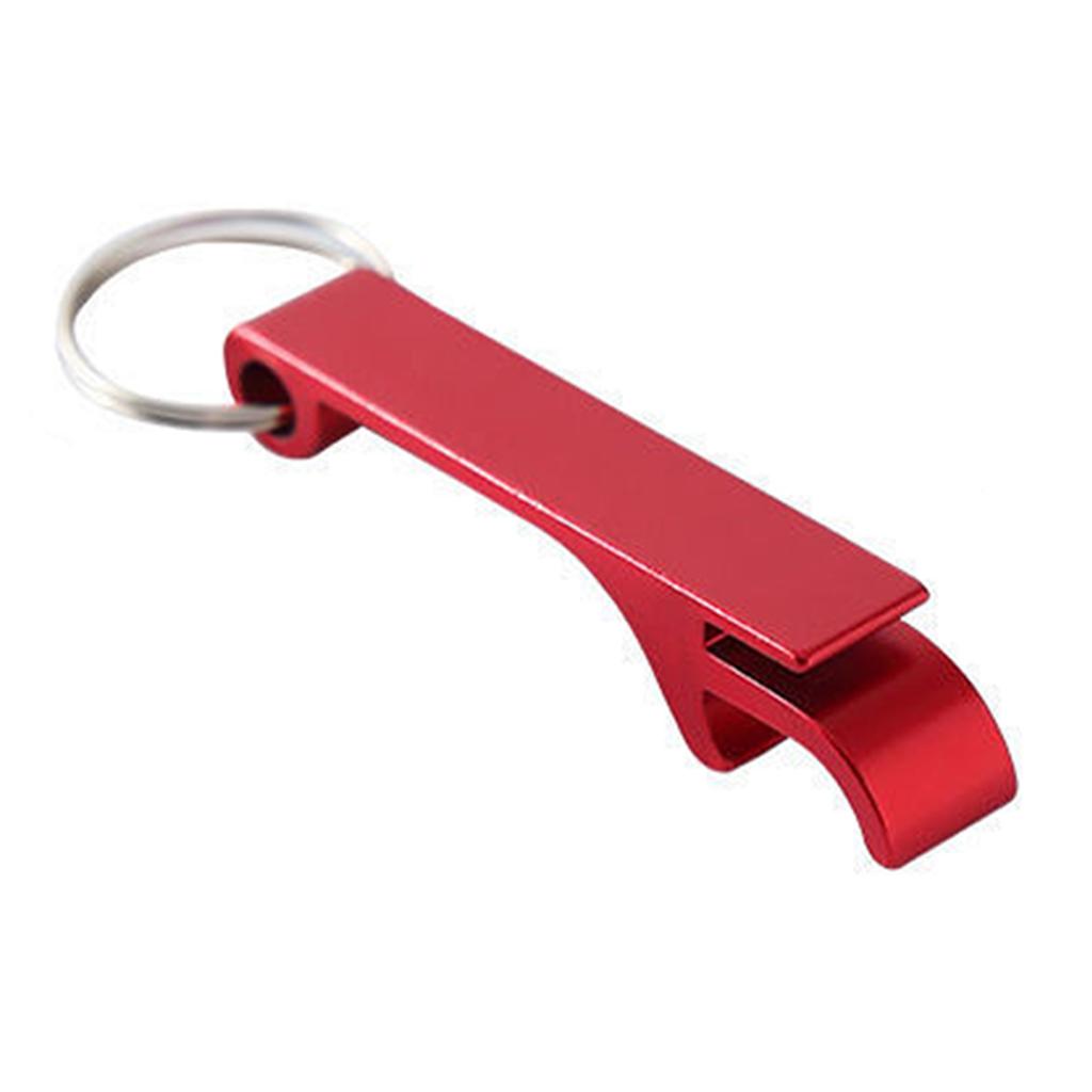 50pcs Keychain Bottle Opener Aluminum Alloy Simple Operation Portable Beer Bottle Opener Can Opener