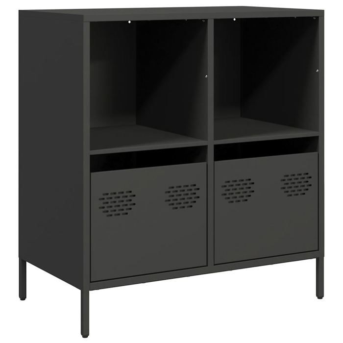 VidaXL Black Buffet 68x39x73.5 Cm Cold-Rolled Steel, Storage Furniture, Kitchen Storage Furniture, Furniture 851358