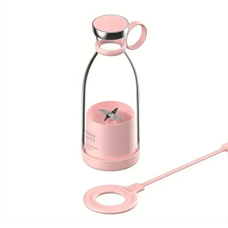 

Электрическая соковыжималка, мини-портативный блендер, миксеры для фруктов, экстракторы для фруктов, многофункциональная соковыжималка, блендер, миксер для смузи розовый