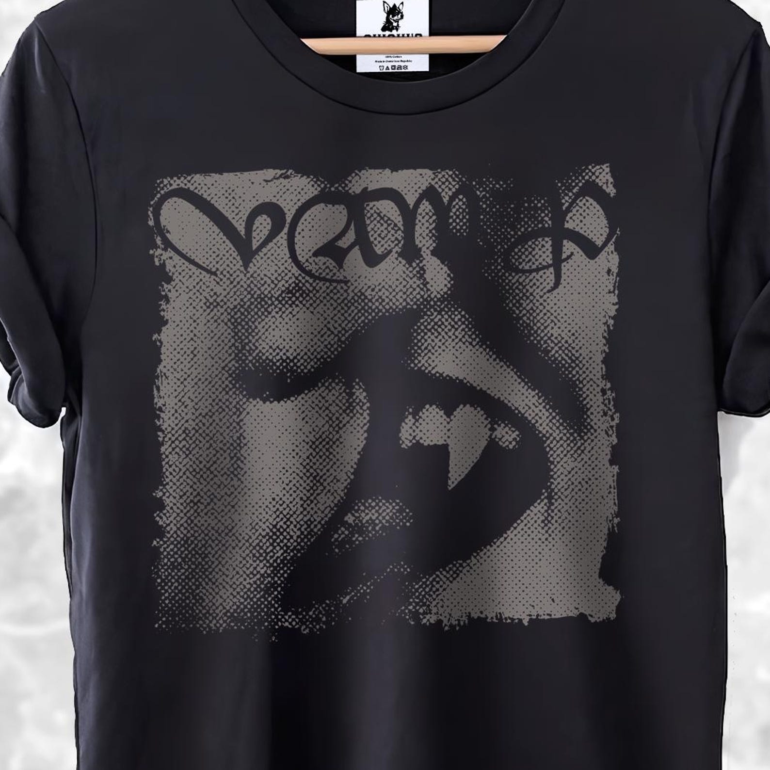 VAMP Vampire Shirt Fangs Graphic Tee S