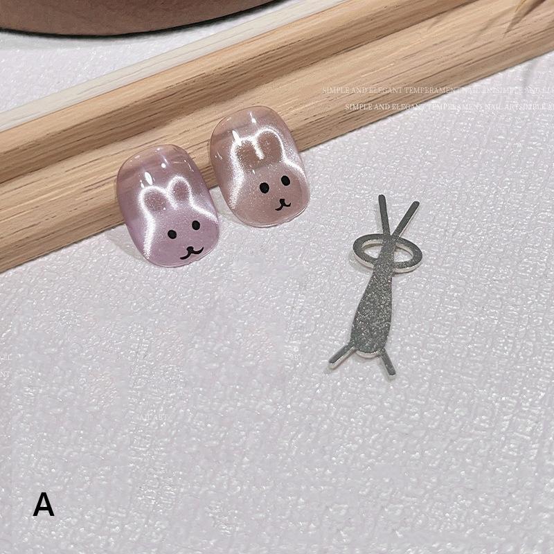 

Магниты для дизайна ногтей Скрепки Кролик Магниты Кошачий глаз Магниты из железной проволоки Инструменты для ногтей Носимые ногти, разработанные для мастеров нейл-арта