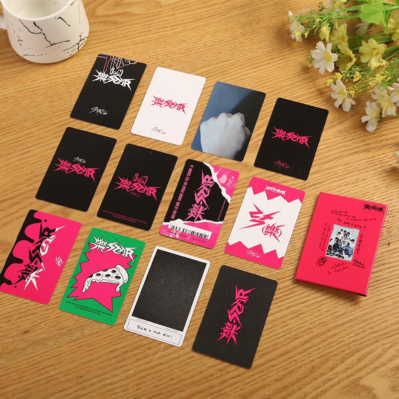 Skzoo Stray Kids Rock Star Album Same Style Photocards Hyunjin Han Idol Collectible Lomo Cards Fan Merch For Fans Collection Kid Friendly Entertaining