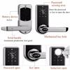 Home Security Smart Code Door Lock Keypad Card Intelligent Digital Keyless I-way Zinc Alloy Stainless steel Silver
