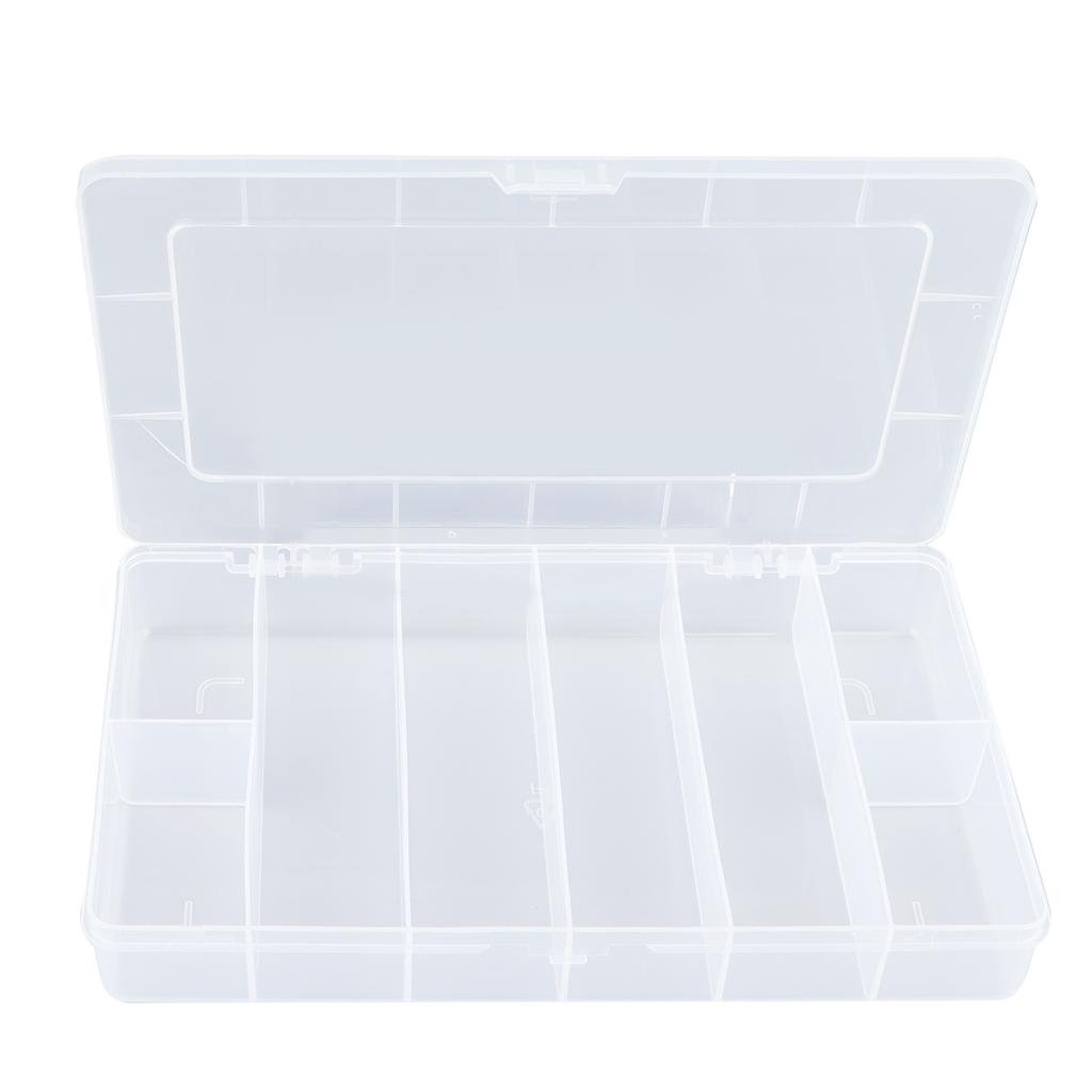 Přihrádkový dílenský box Transparentní mřížky PP Organizér na šperky Šrouby Kontejner Úložný box