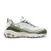 Skechers DLites 1.0 Fashion Comfortable Durable Low-Top Dad Shoes Women Sneaker White Green 150555-LTGR