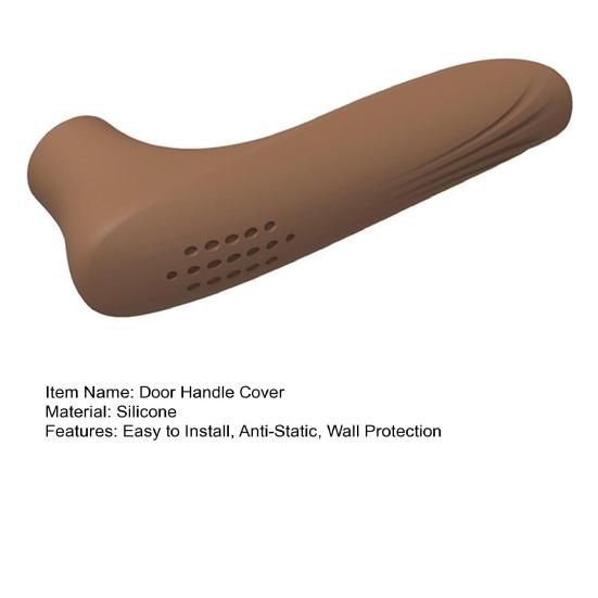 Silicone Door Handle Cover Anti-collision Wall Protector Anti-Static Anti-Freeze Home Office Door Lever Decorative Cover