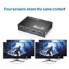 HDMI-kompatibler Splitter 1 in 4 Out Full HD 4K Audio Video Splitter 1x4 HDMI Splitter Verstärker Adapter für HDTV DVD PS3 Xbox