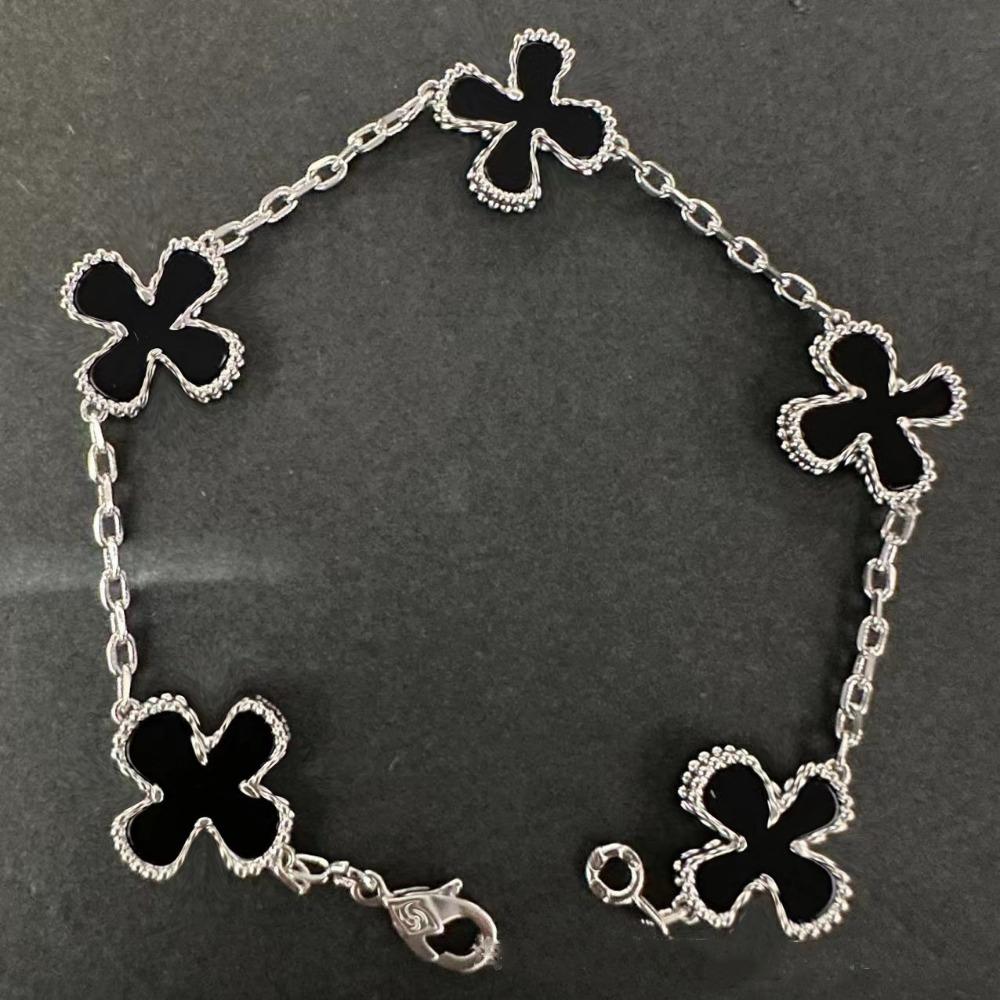 High Version Four-leaf Clover Bracelet Female Mother-of-pearl Agate Five-flower Ladies Bracelet