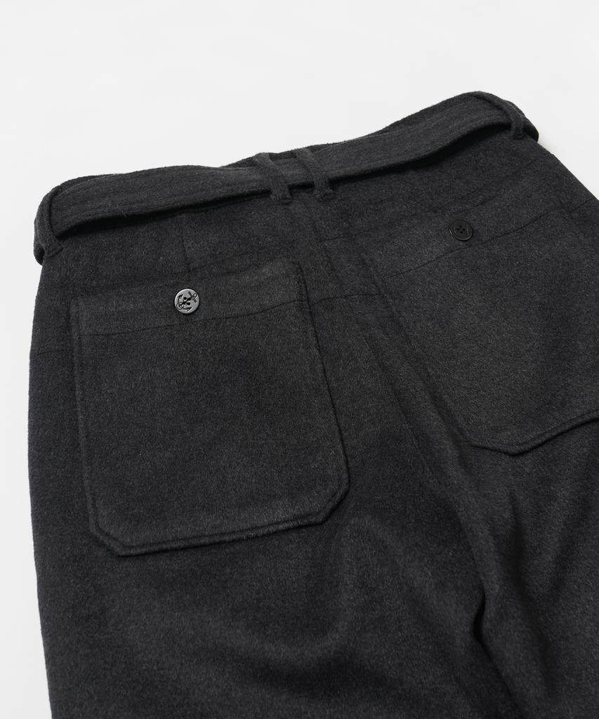 FRIZMWORKS Wool Belted Deck Pants _ Charcoal