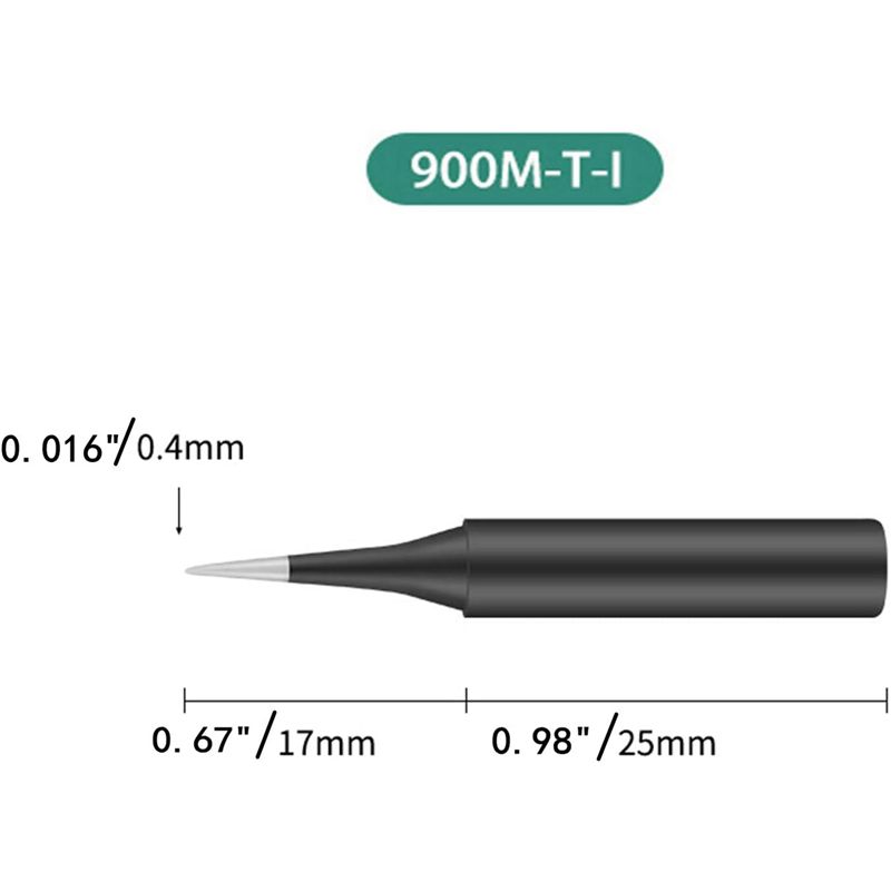 Easy Use 20Pcs 900M-T-I Series Soldering Iron Tips Soldering Bits Welding Industrial More Tool For 900M‑ESD 907 907‑ESD 933