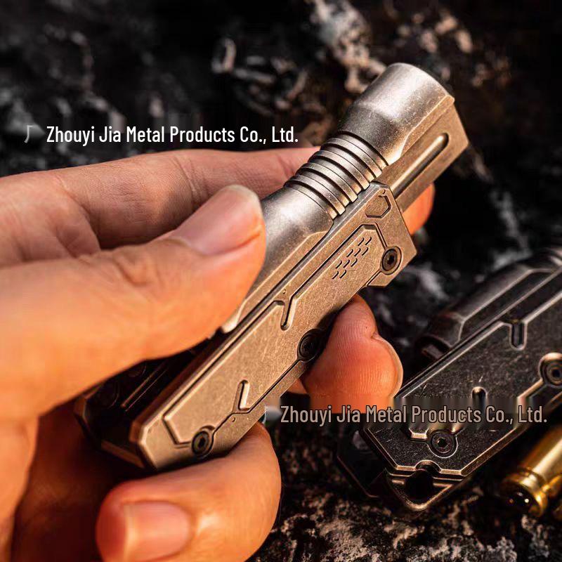 Machine Soul EDC Alloy Fidget Spinner: Precision Pull-Push Decompression Toy with Black Tech Elements.