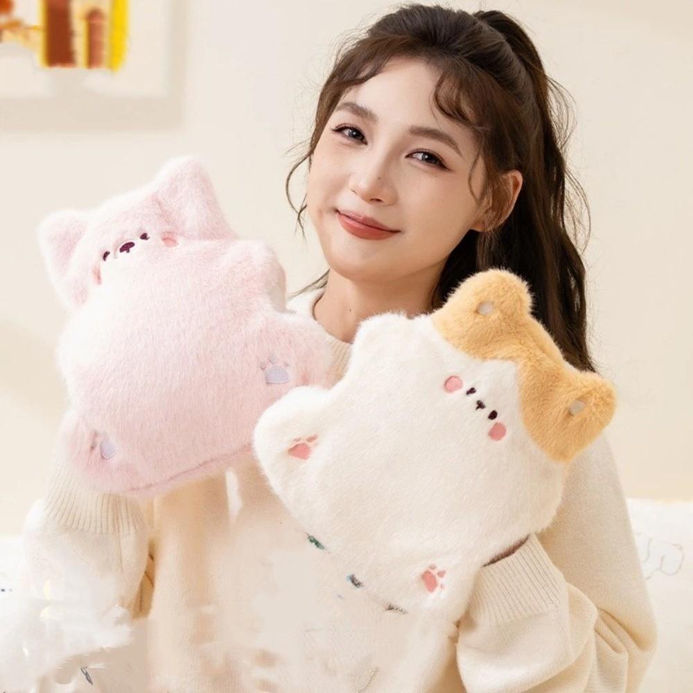 PVC Plush Hand Warmer Cartoon Hand Foot Warmer Portable Water Injection Bag  Women Period